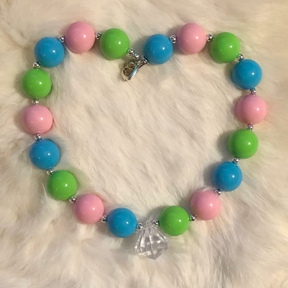 18" Large Beaded Necklace